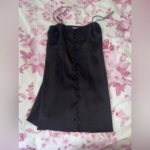 Urban Outfitters Black Silk Dress